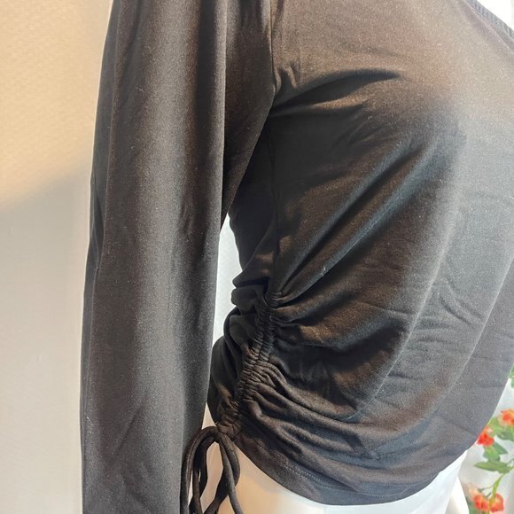 Ambiance Forever And Always One Shoulder Top - Black Size Large RefFNB3 - Picture 9 of 11